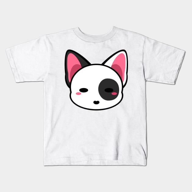 Cute Spotted Bull Terrier Kids T-Shirt by alien3287